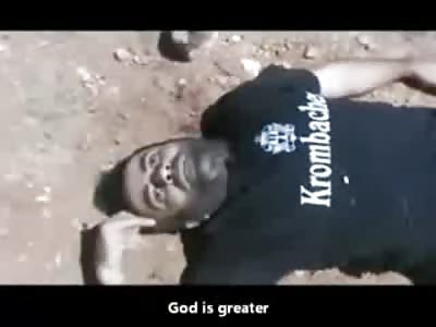 Man was Executed takes Final Breaths as Cameraman says God is so Great