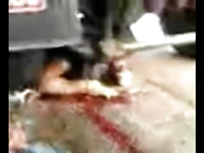 (FULL VIDEO) Man Frantically Cries For Help Crushed Underneath Truck ....Don't Think he Knows Just How Bad it Really is 