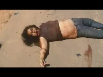Woman with Her Mouth Split Open and BF Die Terrible Motorcycle Crash