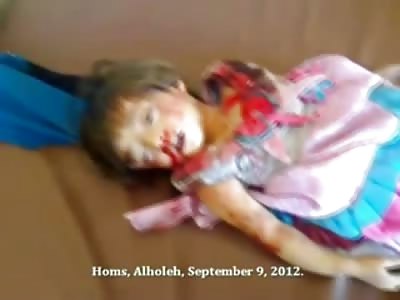 Young Girl in her Sunday Dress killed for no Reason in Syria