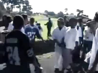 Amazing Double Knockout....But the Black Kid Gets up for the Win