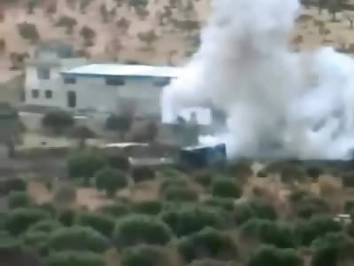 Brutal IED tosses a Bus like a Toy off of the Road...