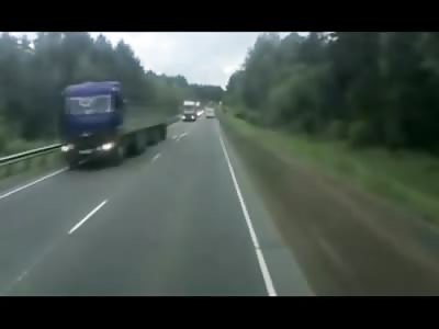 This is what Happens when a Semi Truck CANT STOP!!!