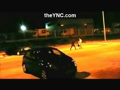 Guy Beats the Shit out of Girl on a Street For Being a Bitch