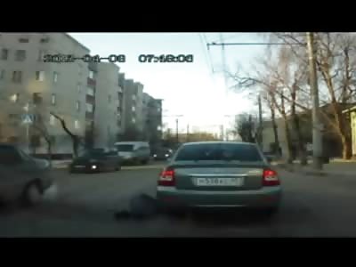 Mother and Small Child Brutally Hit While Crossing the Road