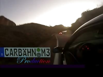 TRAGIC: BMW M3 is Driven off Side of a Cliff by Dude that Lost Control
