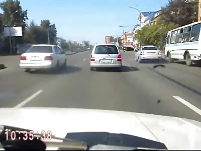 Pedestrian Fatally Struck and Sent Flying in this Absolutely Brutal Accident From Russia