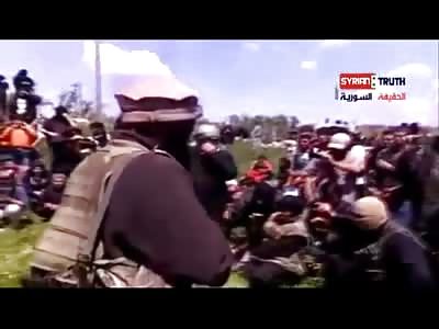 3 Men are Brutally Beheaded with a Small Knife in a Field to the Cheers of 100's in the Crowd