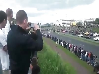 Sports Car Collides with Spectators in one of the Most Brutal Crashes