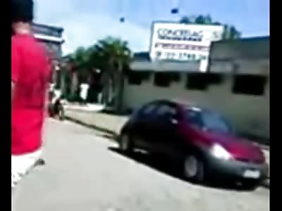 Brutal Death: Extraordinary Video shows Biker Skewered and Impaled by Truck Bumper