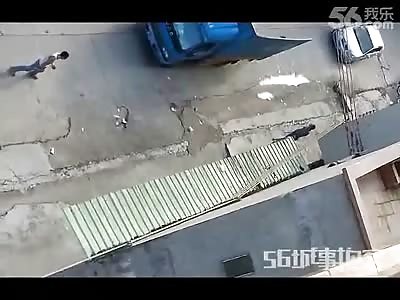 Man is Brutally Beaten by a Group of Enraged Chinese Gang Members with Sticks and Bats