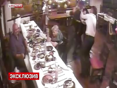 Russian Wedding Ends Brutality when Maniac Stabs another Guest