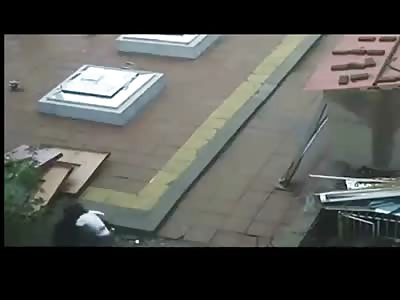 Huge Mastiff Attacks Woman Caught on CCTV