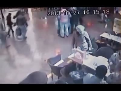 Brutal Fight and Stabbing Breaks out in a Turkish Mall