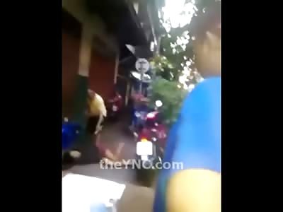 Shocking Video Shows Enraged Man Stab his Wife Multiple Times (2 Angles)