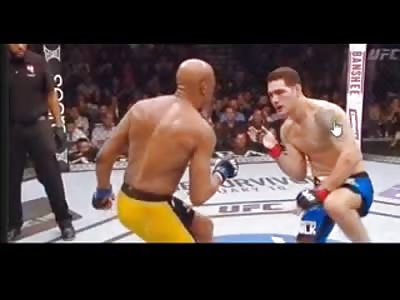 MMA Fighter Anderson Silva's Leg Snaps in Half While Kicking His Opponent Chris Weidman 