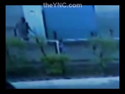 CCTV Camera Capture Mans Final Suicidal Moments When He Squats in Front of Train