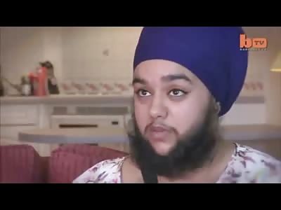 Muslim Woman with a Bizarre Disorder that causes her to Grow a Beard...