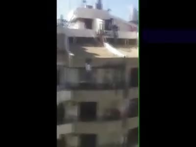 LONG Way Down...Suicidal Man Gets his Wish and Falls to his Death... w/ Brutal Impact