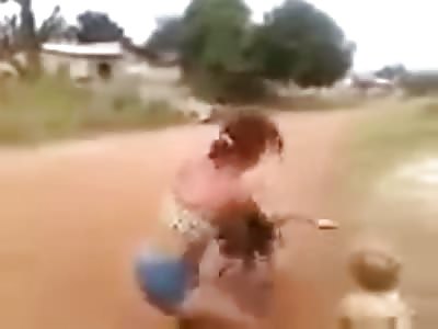 Boss Bitch Beats the Living Shit out of this Little Girl