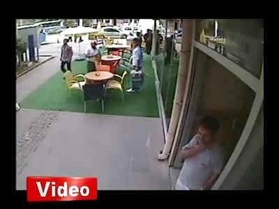 Brazen Shooting at a Coffee Shop in Turkey in what Looks to be a Robbery or a Hit