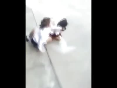 Schoolgirl gets an Incredible Beating that does not Seem to End, this is Hard to Watch