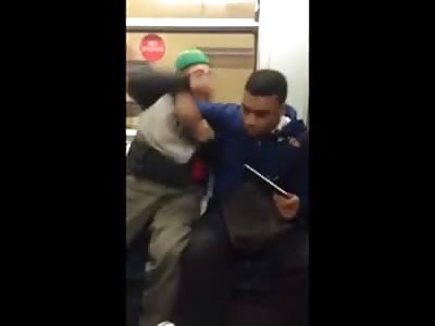 Provoked Man Attacks and Knocks out an Elderly Man on a Train