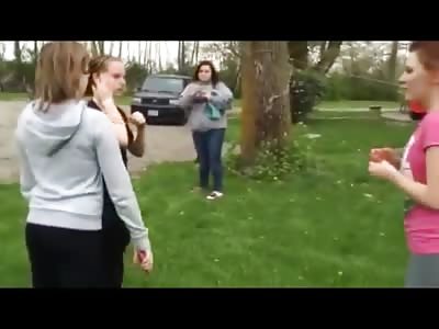 Girl Hit in the Face with a Shovel in Possibly the Funniest Girl Fight Ever