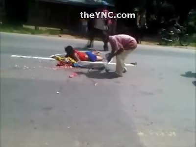 Mother Survives Accident but Both of her Kids were Killed..She lies in Shock