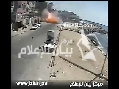 How the Israeli Air Force Deal with a Potential Car Bomber (2 Angles) 