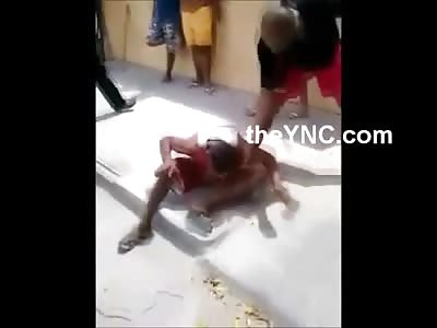 Thief Tortured and then Knocked Out Cold with a Brutal Soccer Kick to the Head