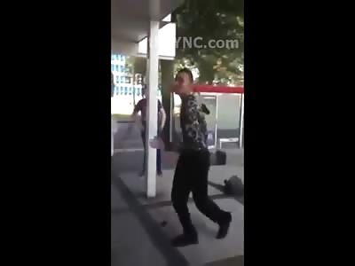 Tough Guy Knocks Out a Girl with a 3 Punch Combo