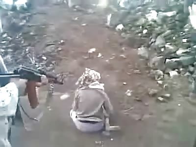 Small Woman Savagely Executed by Machine Gun for Unknown Crimes 
