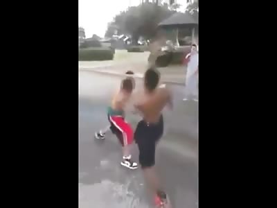 Kid gets a Very Violent Beating then Goes into Convulsions on the Ground 