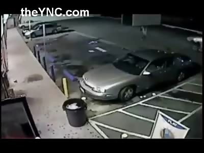 Blatant and Brutal Hit and Run in a Parking lot....and Then, Her Backs up over the Dude