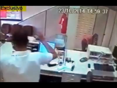 Security Guard Don't React but is Killed in Cold Blood with a Shot to the Heart During Robbery
