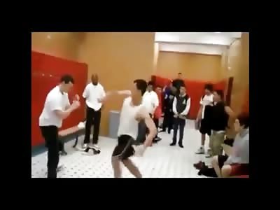 Kid Involved in Locker Room Fight Lands Weird on his Head and Breaks his Neck (Boy Died) 