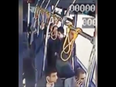 Man pulls out a Pistol and Executes a Female Sitting in her Seat on a Bus 