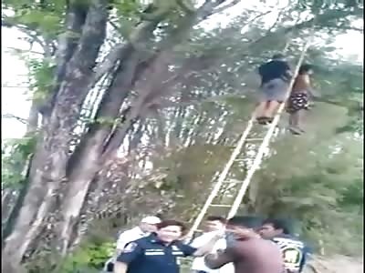 Another Sad Video of a Boy who Hanged Himself from a Tree in his Neighborhood..