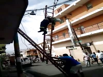 Man electrocuted (Dominican Republic)