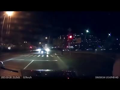 Insanely Fast And Brutal Death. Red Light Runner Absolutely Hits a Homerun With this Woman About to Cross The Intersection (W/Slo-mo)