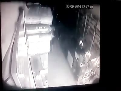 Woman Being Killed by Machete Blows Caught on Security Camera