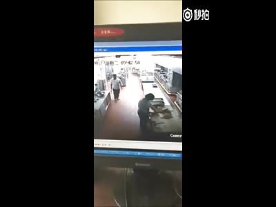 Brutal murder caught on cctv: Man Hacks Female Co-worker with Multiple Blows To the Head and Neck