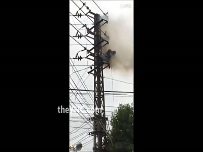 Man Commits Suicide in the Power Lines