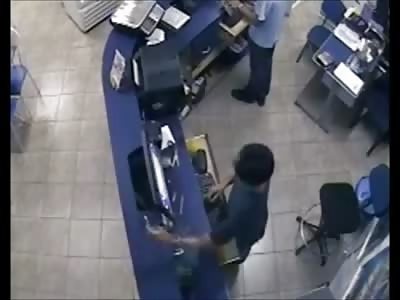 Employee of a DVD's store gets Shot in the Chest and Bleeds to Death
