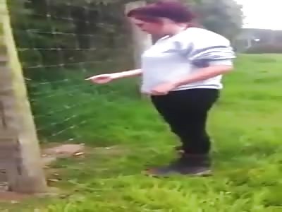 The 'Bare Bum Electric Fence Challenge' Has A Crappy Ending 