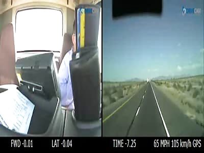 Dashcam video of trucker who crashed into police cars 