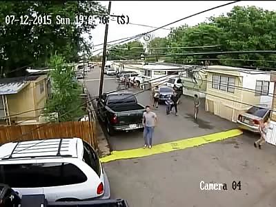 Crazy Man with Knife Killed by Cop  in Trailer Park