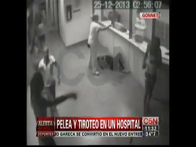 Fight and Shooting at Emergency Room of a Hospital