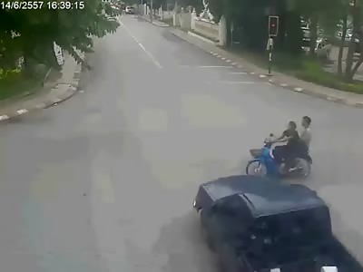 Double Riders at Intersection...